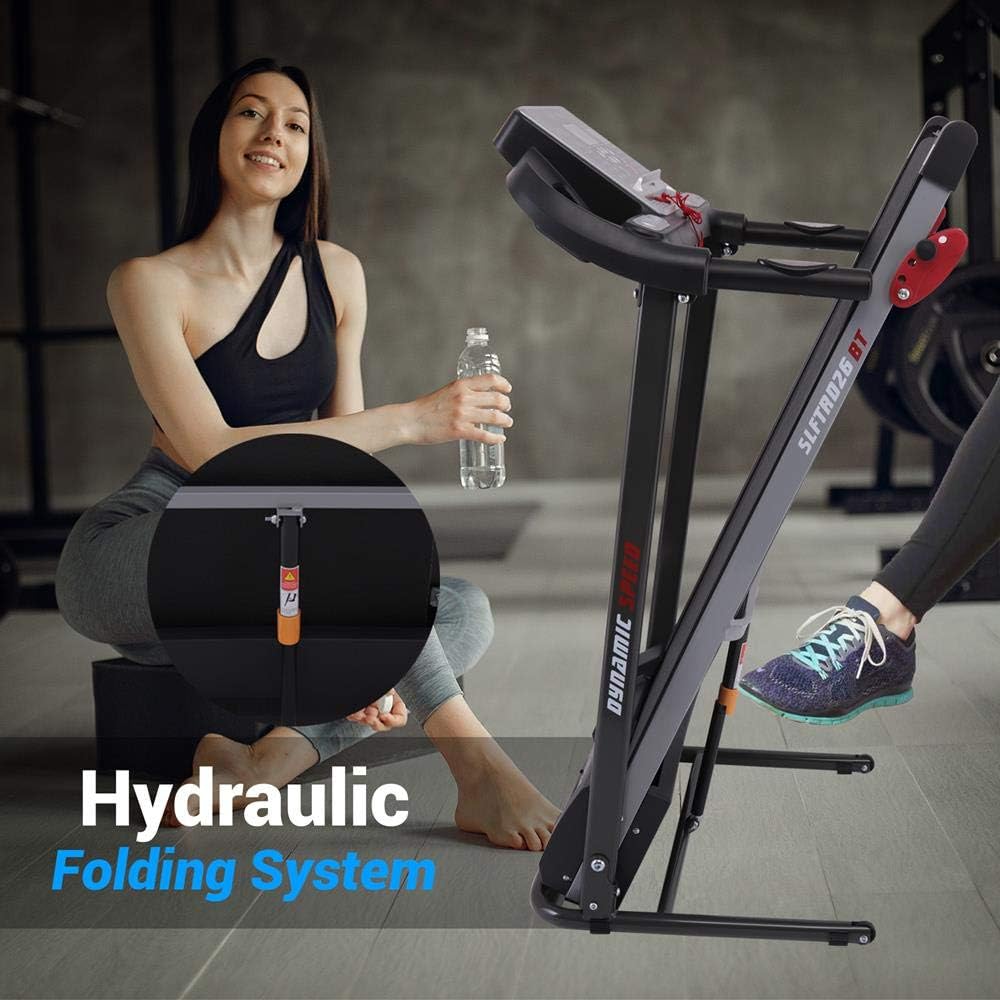 Folding Electric Treadmill with LCD Display & Bluetooth