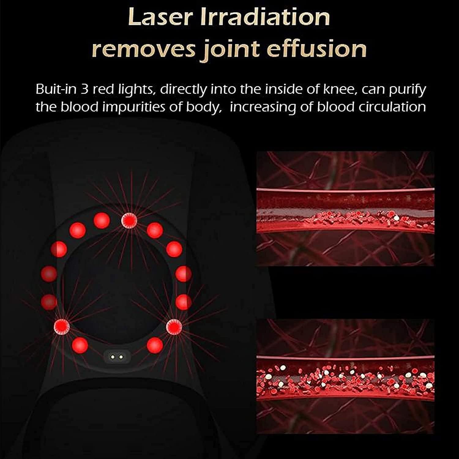 Cordless Knee Massager for Fast Relief from Stiff, Aching Joints