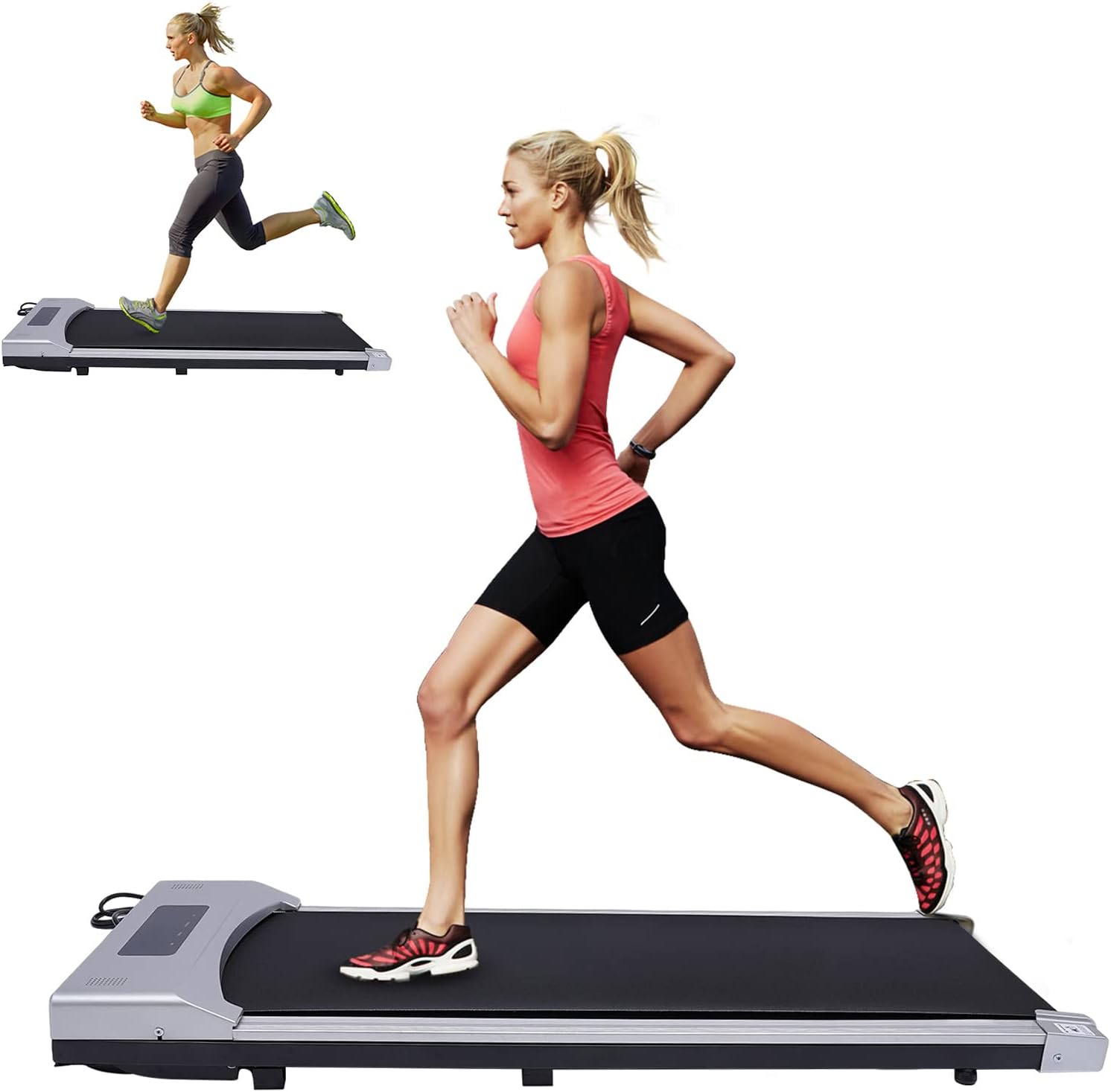 Electric Treadmill – Portable Under Desk Walking Pad with Remote