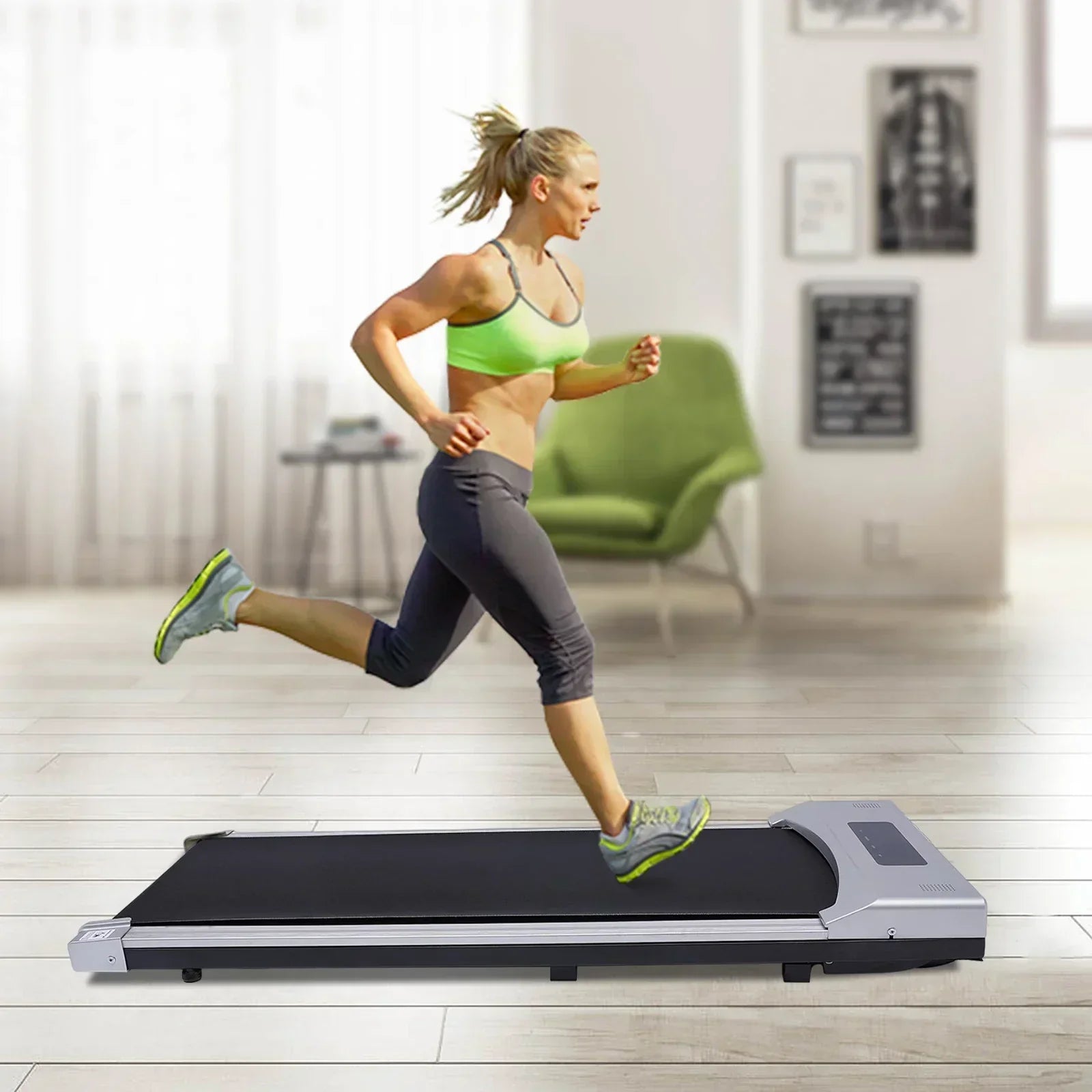 Electric Treadmill – Portable Under Desk Walking Pad with Remote