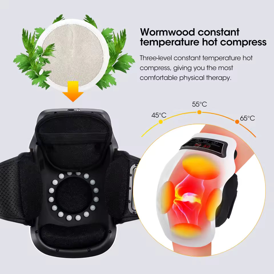 Cordless Knee Massager for Fast Relief from Stiff, Aching Joints